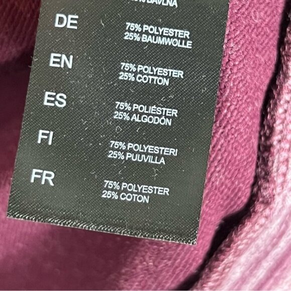 KUHL Womens Medium Piper Pullover Cowl Neck Purple Stripe Shirt French Terry Top - Picture 7 of 10